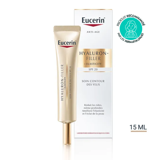 Eucerin Hyaluron-Filler + Elasticity contour des yeux SPF20 anti-âge 15ml