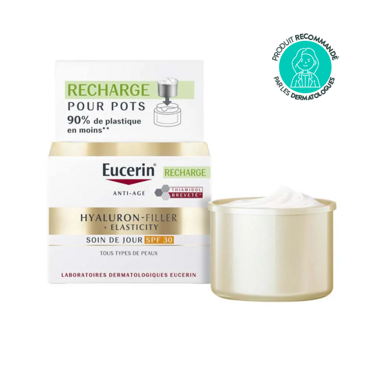 Eucerin Hyaluron-Filler + Elasticity recharge soin de jour SPF30 50 ml – Peaux matures