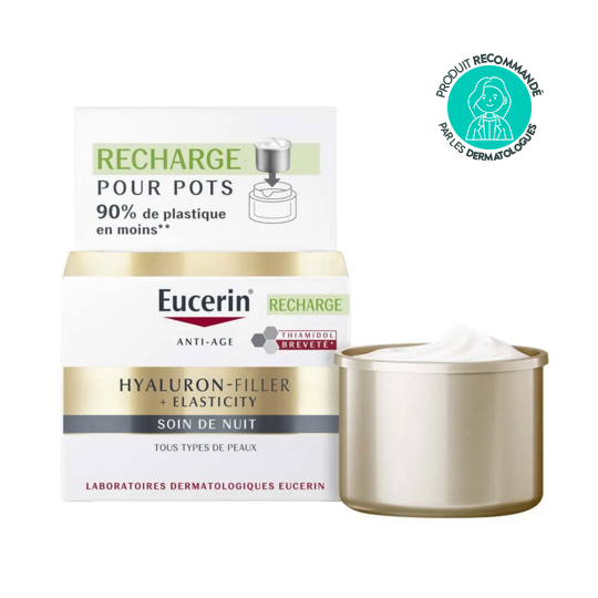 Eucerin Hyaluron-Filler + Elasticity recharge soin de nuit 50 ml – Peaux matures
