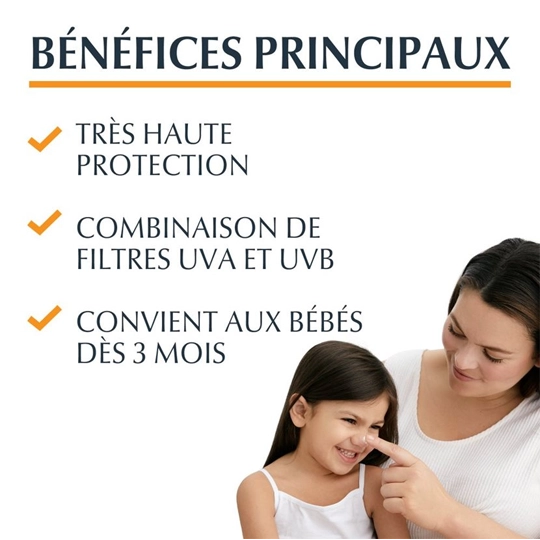 Eucerin Gel-crème solaire enfants toucher sec SPF 50+ 200ml