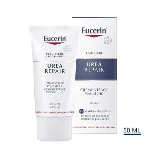 Eucerin UreaRepair Crème Visage 5% d'Urée 50ml