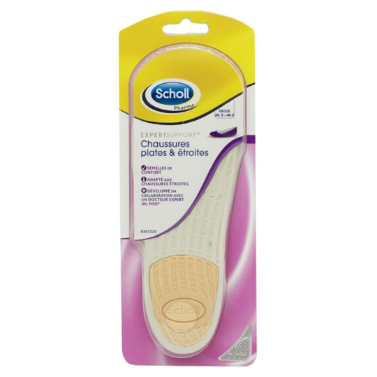 EXPERT SUPPORT - Semelles de Confort Chaussures plates & étroites P 35.5-40.5