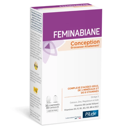 Pileje Feminabiane Conception 30 comprimés + 30 capsules