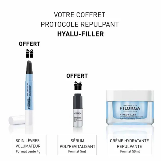 Filorga Hyalu-Filler Coffret Protocole Repulpant – Hydratation intense, repulpage et effet jeunesse