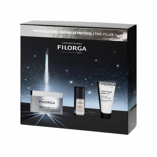 Filorga Coffret Noël Time-Filler 2025 – Routine anti-rides complète (crème + sérum + crème nuit)