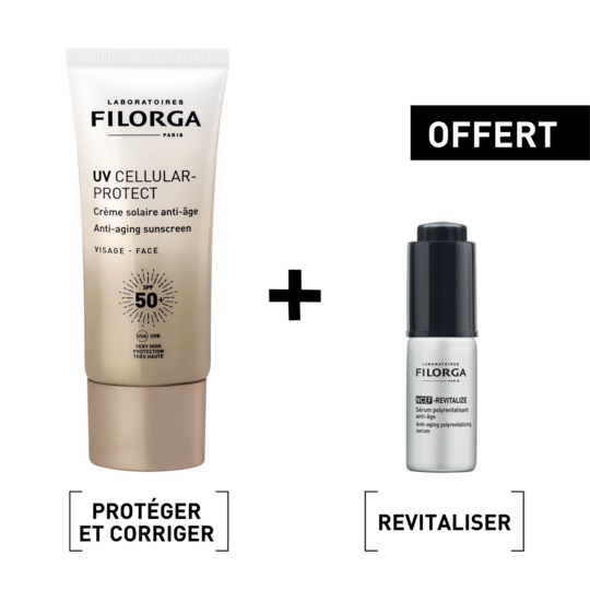 Filorga UV Cellular-Protect Crème Solaire  40ml + Sérum NCEF Revitalize Offert 5ml
