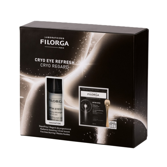 Filorga Coffret Optim-Eyes Cryo 2026 – contour des yeux 15 ml + masque et spatule offerts