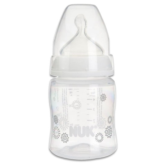 FIRST CHOICE+ - Biberon 0-6 mois Décoré + Tétine Silicone - 150 ml