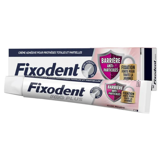 Fixodent Pro Plus crème adhésive 40 g – crème adhésive prothèses dentaires
