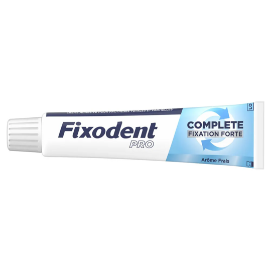 Fixodent pro complete crème adhésive prothèses totales & partielles fraîcheur 70,5 g fixation & confort