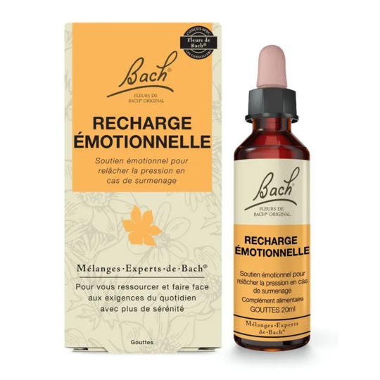 Fleurs de Bach recharge émotionnel 20 ml — complément alimentaire équilibre et anti-surcharge mentale