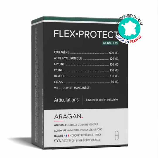 FlexProtect Articulations Aragan 60 gélules – Confort articulaire, mobilité et cartilage