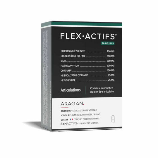Flex Actifs Articulations Aragan 60 gélules – Souplesse articulaire et tissus conjonctifs