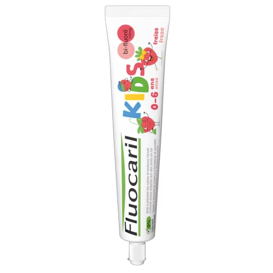 Fluocaril Dentifrice Kids Gel fraise Bi-Fluoré 50ml