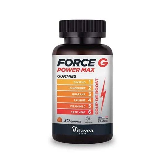 Vitavea Force G power max 30 gummies — complément alimentaire coup de boost et anti-fatigue