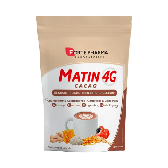 Forté Pharma Vitalité 4G Matin Cacao 150 g boisson énergie et concentration
