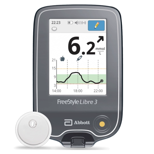 Freestyle Libre 3 Lecteur – Suivi du glucose en continu, précision en temps réel & confort absolu Abbott