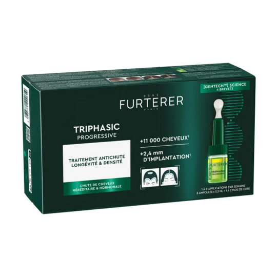 René Furterer Triphasic Progressive 8 x 5,5 ml – traitement anti-chute cheveux