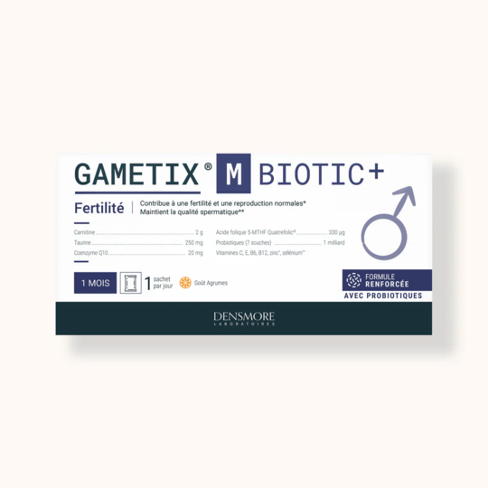GametixM Biotic + 30 sachets - Fertilité masculine et qualité spermatique