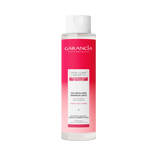 Garancia Deux coups de baguette eau micellaire 400 ml — démaquillant apaisant visage et yeux