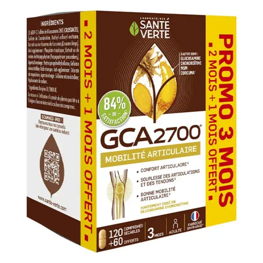 Santé Verte GCA 2700 Confort articulaire et mobilité 180 comprimés