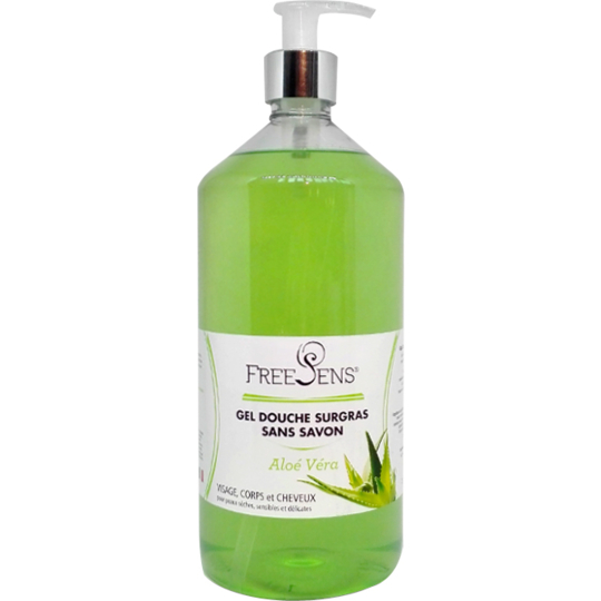 Gel Douche Surgras Sans Savon Aloé Véra - 1 litre