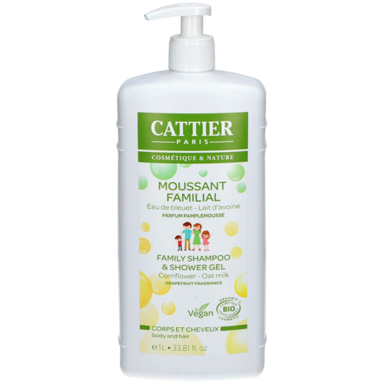 Gel Moussant Familial Corps & Cheveux Bio - 1 litre