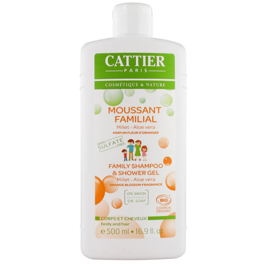 Gel Moussant Familial  'sans Sulfate' Corps & Cheveux Bio - 500 ml