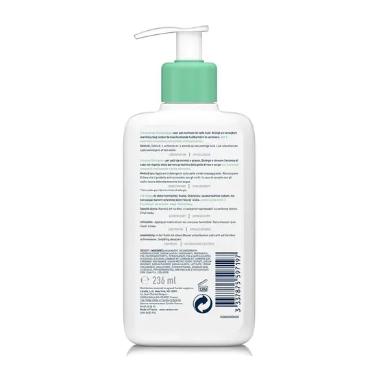 Cerave Gel Moussant Peaux Normales à Grasses 236ml