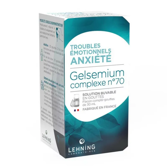 Lehning Gelsemium Complexe n° 70 – Anxiété légère, stress passager, troubles du sommeil