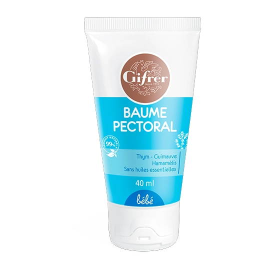 Gifrer Baume Pectoral Bébé 40 ml – Baume de massage apaisant pour le confort respiratoire de bébé