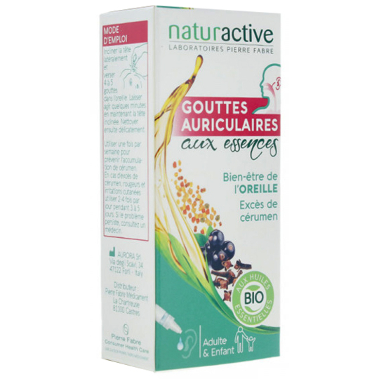 Gouttes Auriculaires aux Essences Bio - Excès de Cérumen - Adulte & Enfant - 10 ml