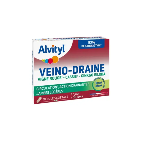 Alvityl Veino-Draine 30 Gélules Végétales