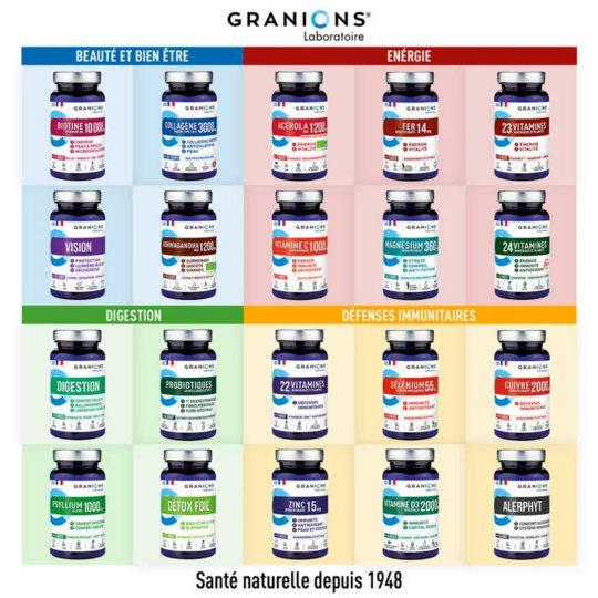 Granions Alerphyt système immunitaire cure de 12 jours 36 gélules