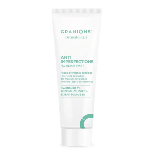 Granions Dermatologie Fluide Matifiant Anti-Imperfections – 40 ml peaux à tendance acneique