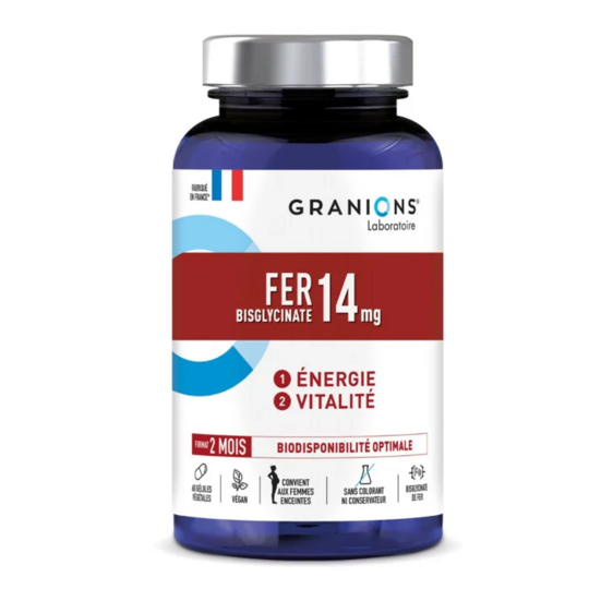 Granions Fer 14 mg  60 gélules