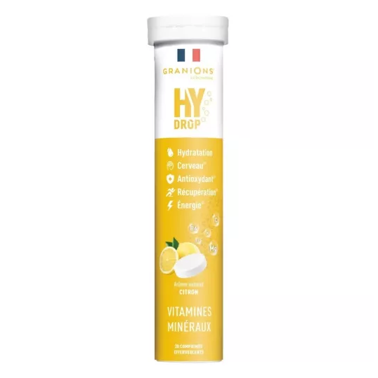 Granions Hydrop Pastille hydratation Citron 20 pastilles