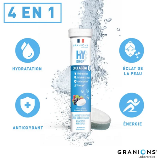 Granions Hydrop Collagène Framboise-Cassis