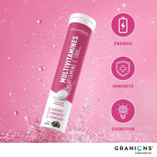 Granions Multivitamines vitamine c 1000 mg 17 comprimés — complément énergie immunité fatigue