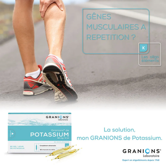 Granions Potassium 30 ampoules 60 ml