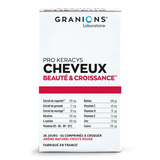 Granions Pro Keracys cheveux beauté & croissance — 56 comprimés à croquer