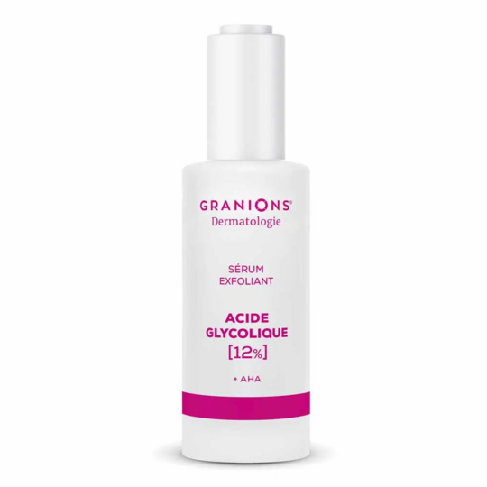 Granions Sérum Exfoliant acide glycolique 12 % 30 ml – sérum exfoliant visage