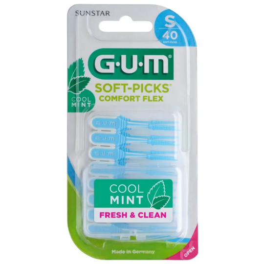 GUM Soft-picks Comfort Flex cool mint taille S – bâtonnets interdentaire