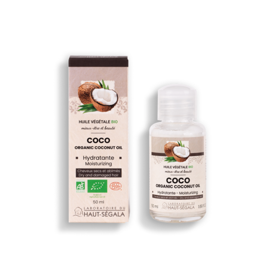 Haut-Segala Huile Coco BIO Nutrition et protection intense 50 ml