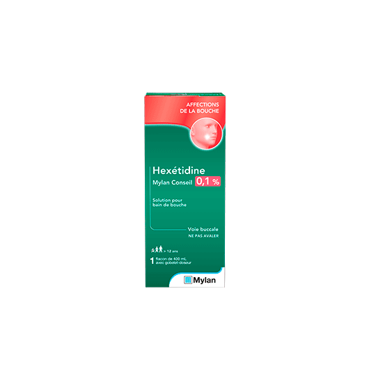 Hexetidine 0,1 % Bain de bouche (+ gobelet doseur) - 200 ml
