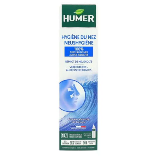 Humer hygiène du nez adulte 100% eau mer non diluée 150 ml – spray nasal isotonique