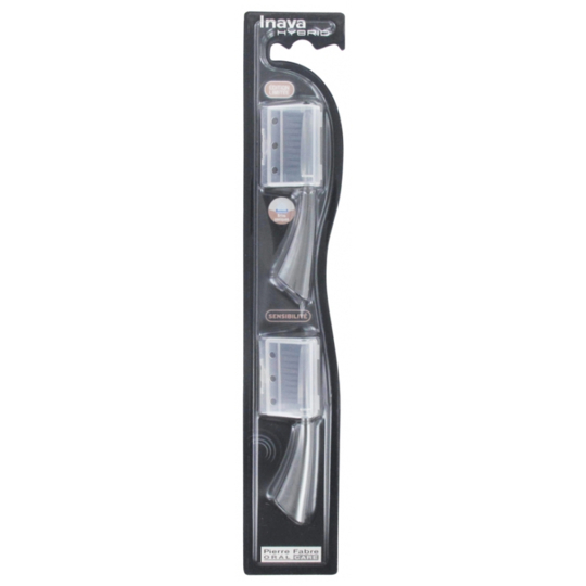 HYBRID - Recharges Sensibilité Black Edition Limitée - 2 Brossettes