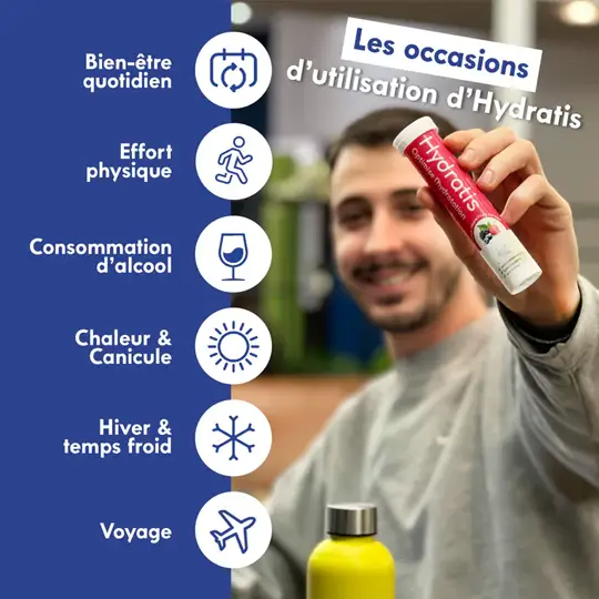 Hydratis Pastilles d'hydratation fruit des bois 20 pastilles