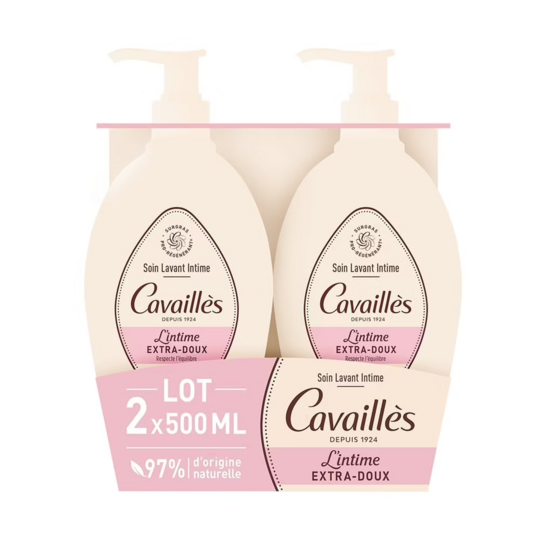 Cavaillès Soin Lavant Intime Extra-Doux 2x500ml