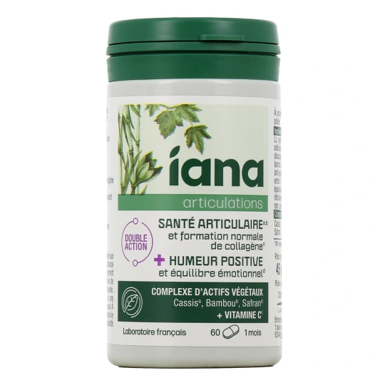 Iana articulations santé articulaire et humeur positive — flacon de 60 comprimés